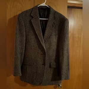 Classic Brown Tweed Blazer